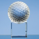 SY1044 – 8cm Optical Crystal Golf Ball on Clear Base